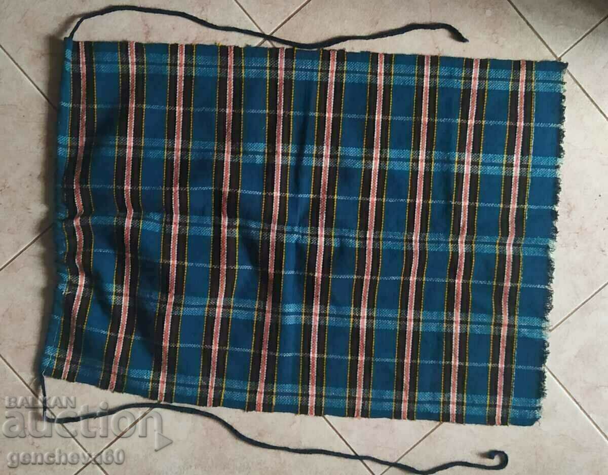 Delivery of Authentic blue wool apron