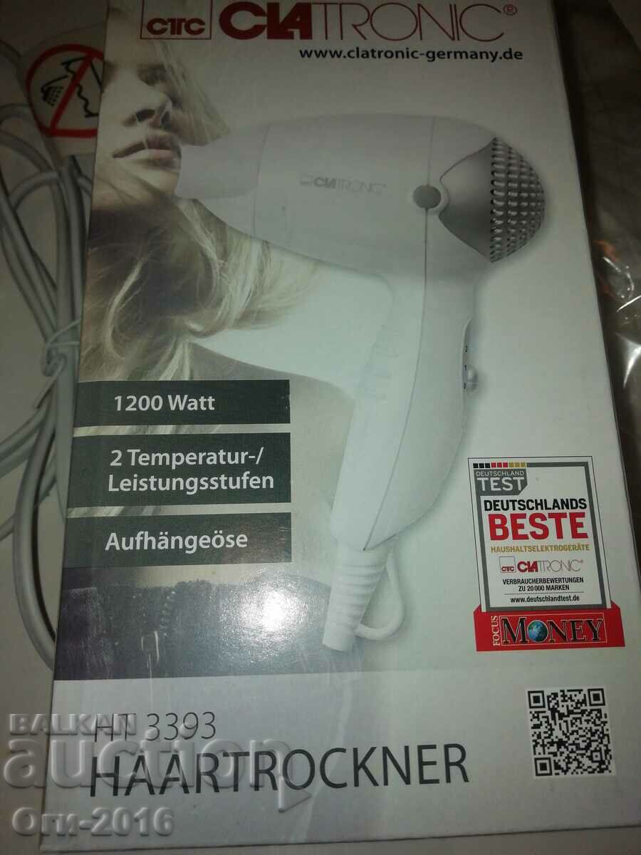 Доставка на Сешоар CLATRONIC 1200 Watt- мими Доставка на Сешоар CLATRONIC 1200 Watt- мими