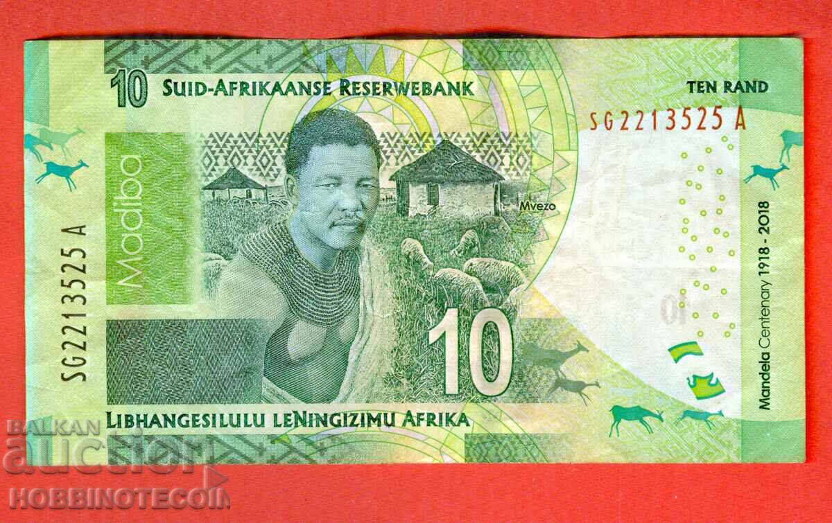 SOUTH AFRICA SOUTH AFRICA 10 Rand issue issue 2018 ANNIVERSARY
