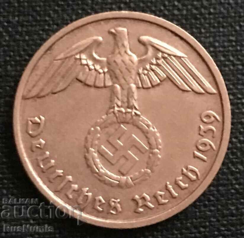 Germania III Reich 2 pfennig 1939 (F).