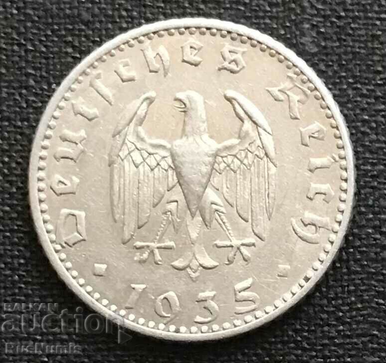 Γερμανία ΙΙΙ Ράιχ 50 Pfennig 1935 (Α).