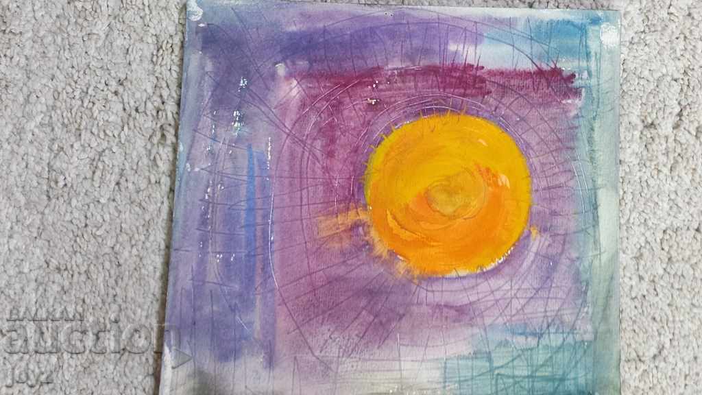 КАРТИНА  АБСТРАКЦИЯ АКВАРЕЛ с цена 2.99 лв. | € 1.53