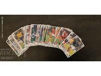 40 pcs. playing cards with football players, 2000
