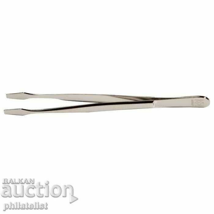 luxury tweezers for postage stamps - 15 cm - straight blade