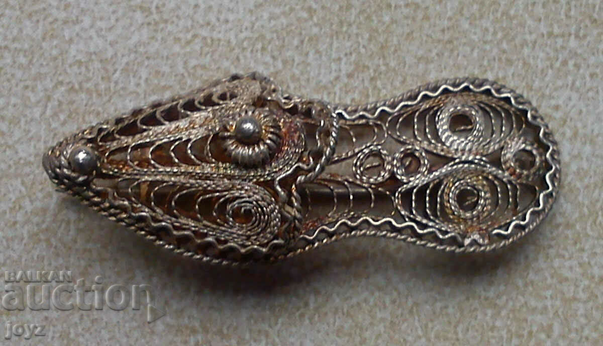 BROȘĂ ARGINTIU ANTICH FILIGRAN 3,78 g/ PROBA 900 BROȘĂ ARGINTIU ANTICH FILIGRAN 3,78 g/ PROBA 900