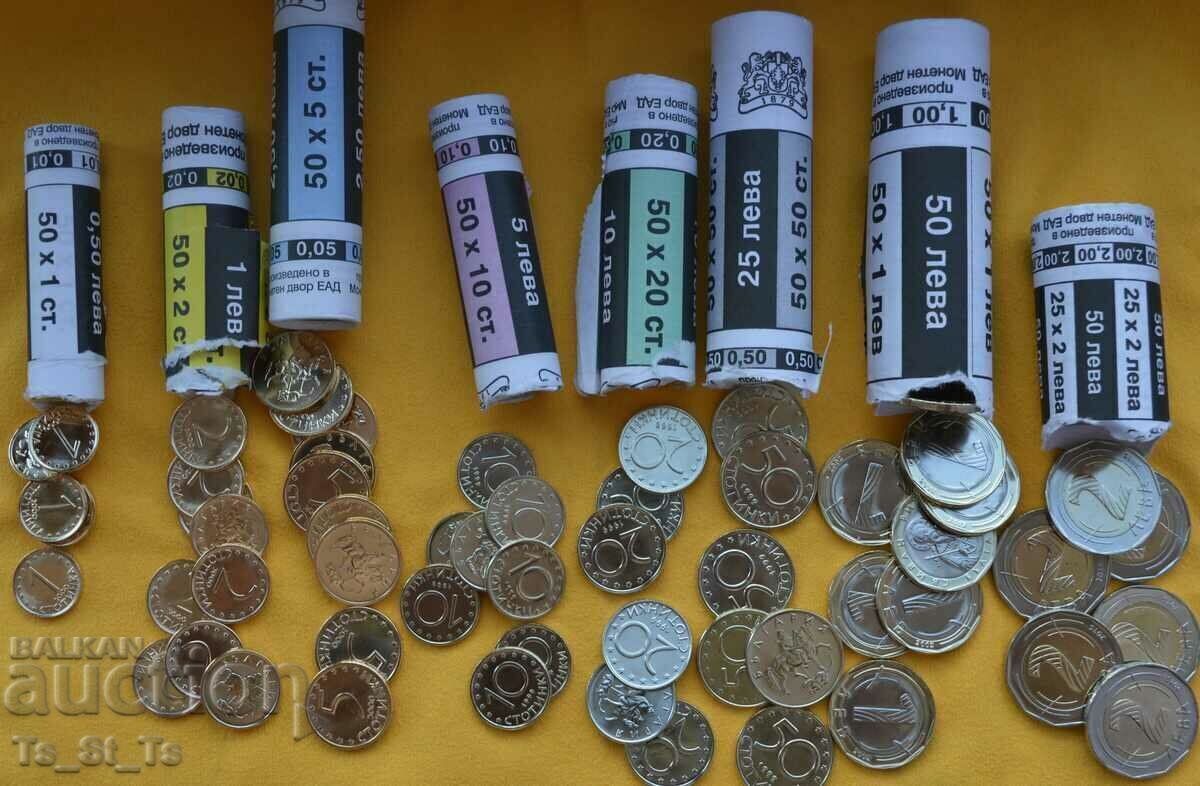 Auction  Lot exchange coins 1, 2, 5, 10, 20, 50 cents, 1 BGN and 2 BGN.