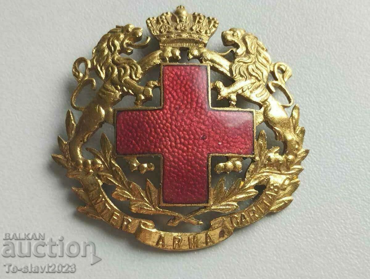 Παλιά κοκάρδα, πινακίδα του Ερυθρού Σταυρού