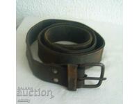 Old military leather belt