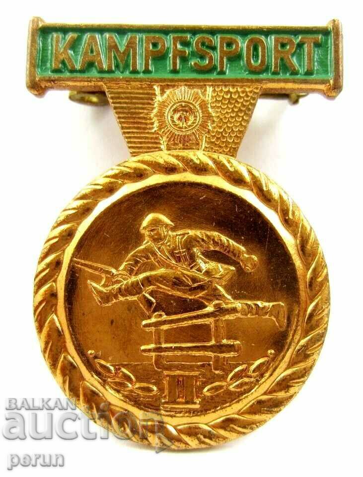 Auction GDR-DDR-People's Police Martial Arts Badge-Level Auction GDR-DDR-People's Police Martial Arts Badge-Level