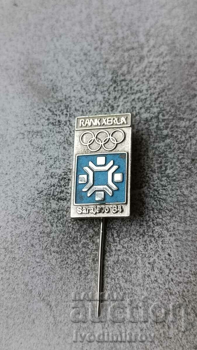 Badge Olympiad Sarajevo '84 RANK XEROX