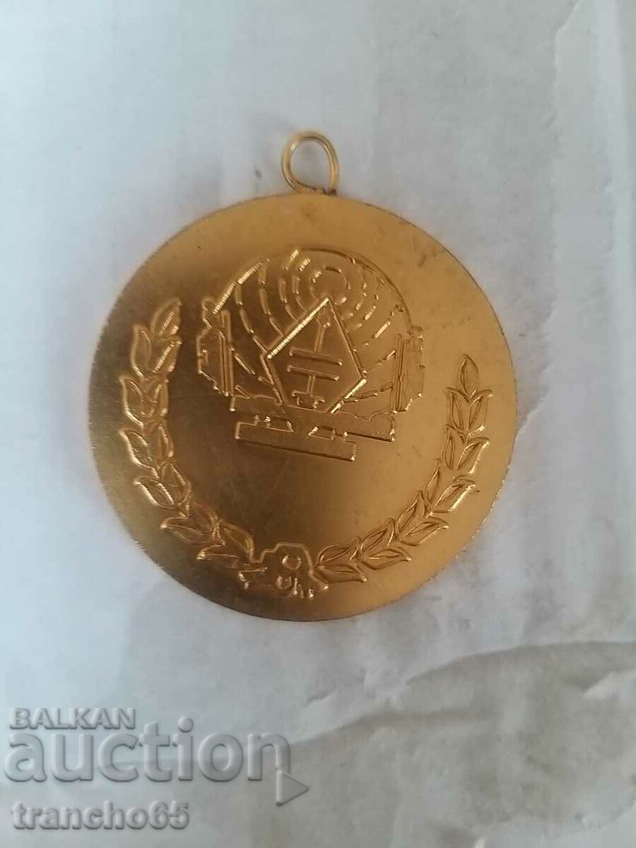 "OSO NRB" MEDAL, gold-plated.