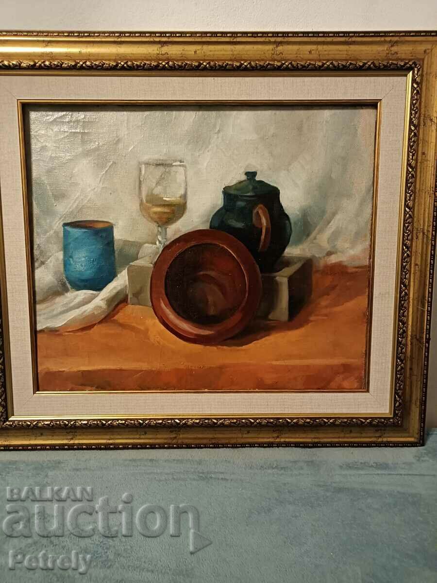 Pictură veche în ulei cu preț 250.00 BGN | € 127.82 Pictură veche în ulei cu preț 250.00 BGN | € 127.82