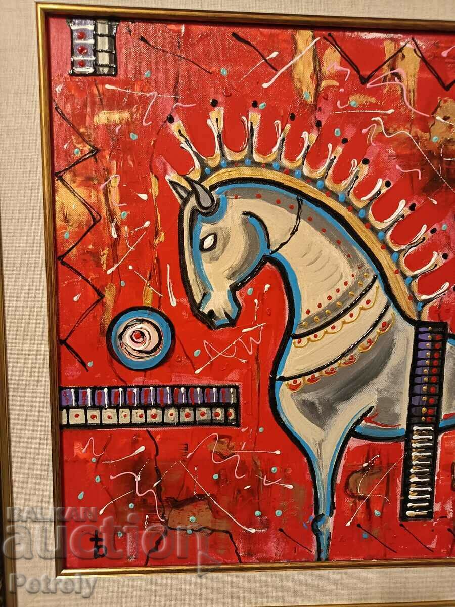 Pictură veche în ulei cu preț € 138.05 | 270.00 BGN