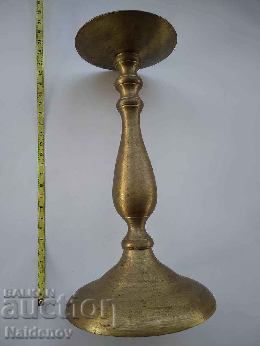 Large bronze candlestick