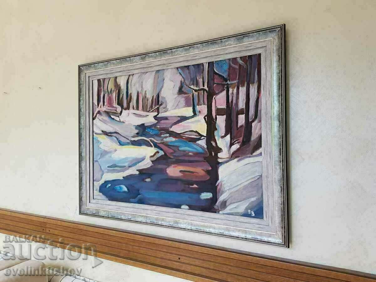 Delivery of Large oil painting "Snowy" Delivery of Large oil painting "Snowy"