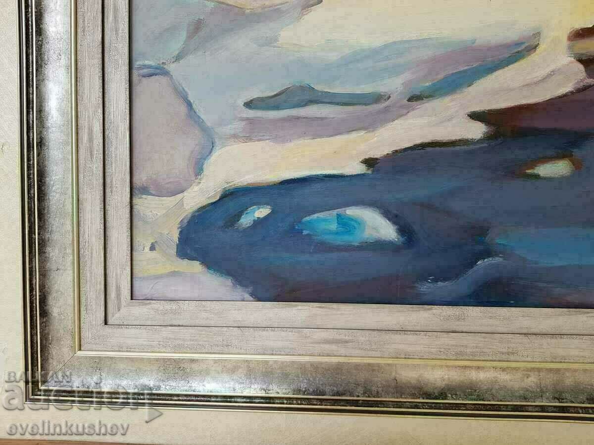 Large oil painting "Snowy" - 5 Large oil painting "Snowy" - 5