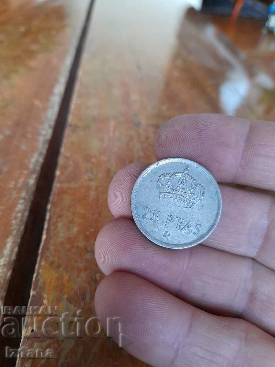 Δημοπρασία Κέρμα 25 Πεσέτες 1982 Δημοπρασία Κέρμα 25 Πεσέτες 1982