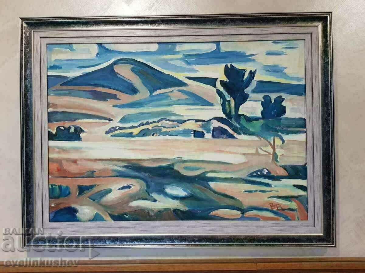 Large Oil Painting "Rainy Horizon" with price 1505.00 BGN | € 769.49 Large Oil Painting "Rainy Horizon" with price 1505.00 BGN | € 769.49