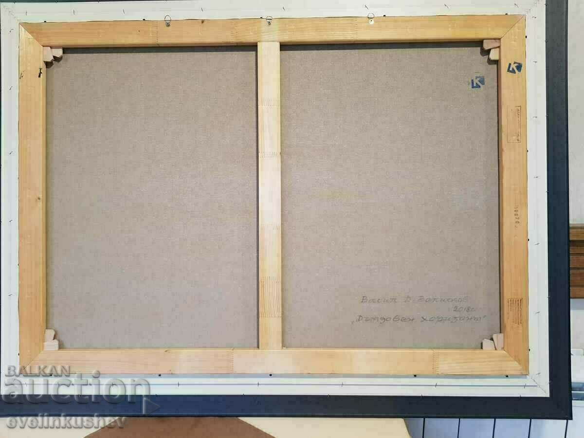 Μεγάλη ελαιογραφία "Rainy Horizon" - 7