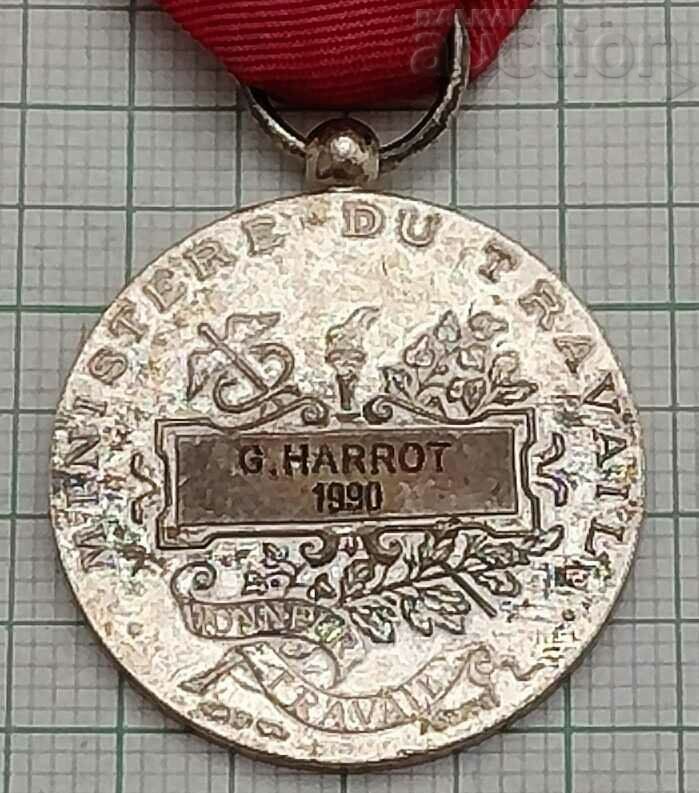 Auction FRANCE SILVER MEDAL NAMED 1990 Auction FRANCE SILVER MEDAL NAMED 1990