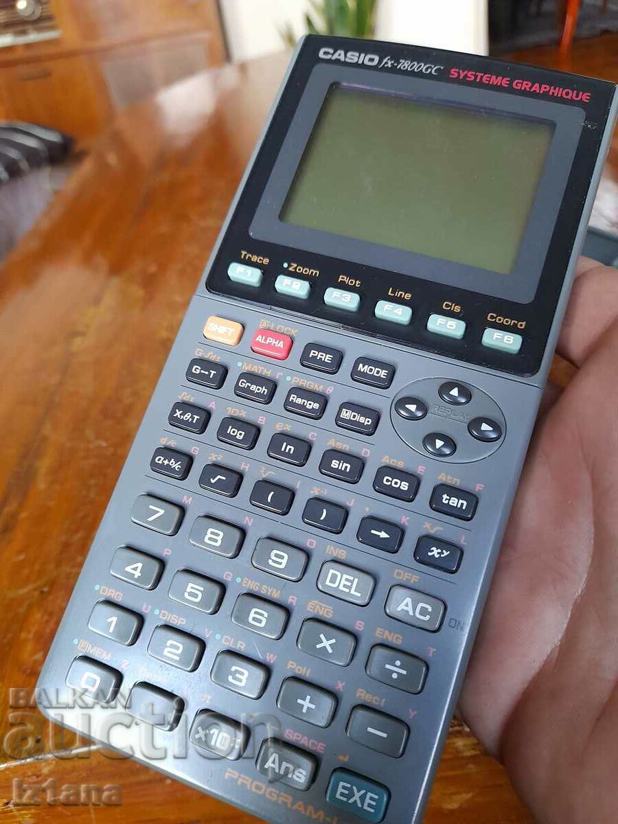 Auction Old Casio 7800 GS calculator Auction Old Casio 7800 GS calculator