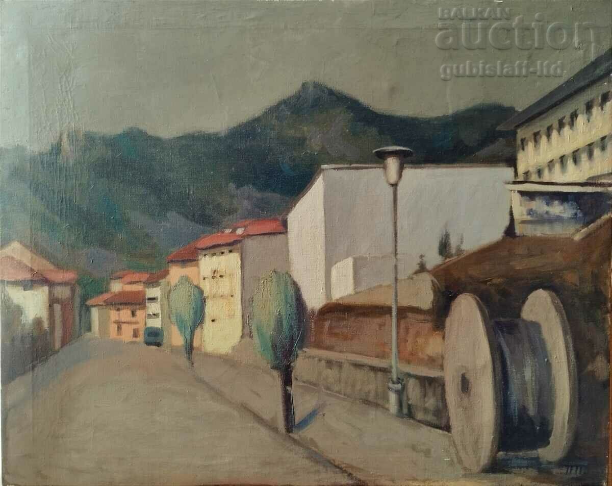 Tabloul „Peisaj din Smolyan”, 1965, artistul P. Petkov (1924-1976)