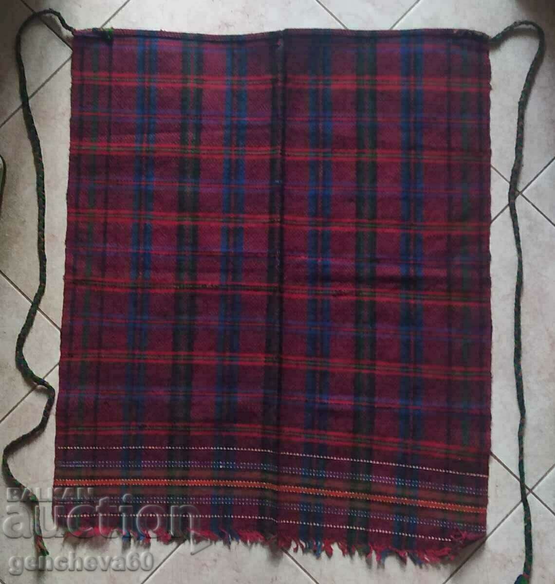 Delivery of Authentic woven wool apron