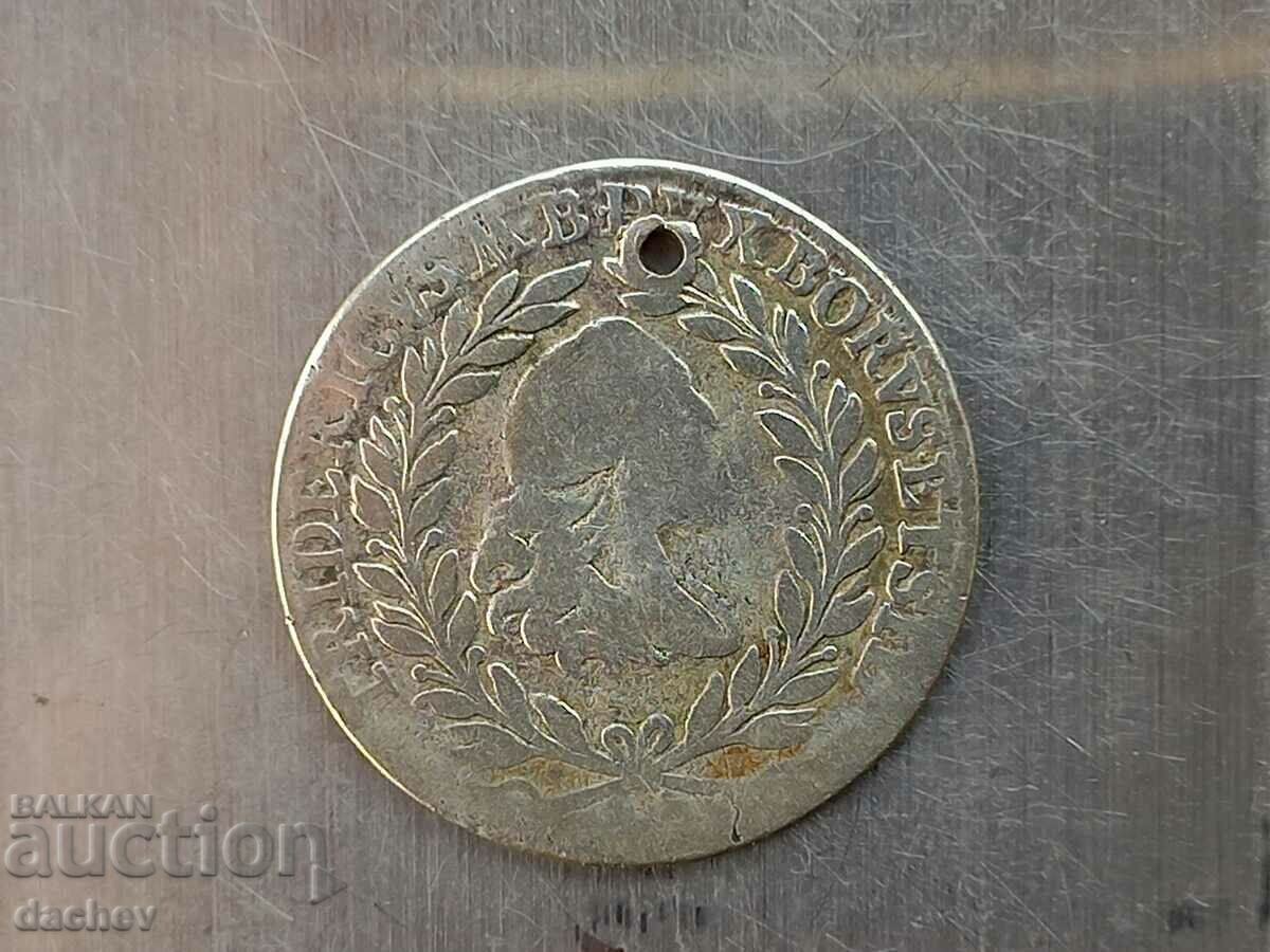 Δημοπρασία Ασημένιο νόμισμα Γερμανίας Kreuzer Kreuzera ασήμι 1763