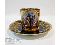 Collectible porcelain cup and saucer