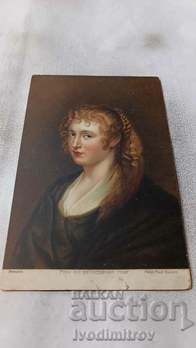 Carte poștală Paul Rubens Frau mit Geflochtenem Haar