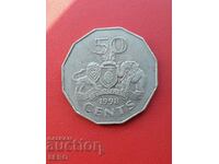 Σουαζιλάνδη-50 σεντς 1998