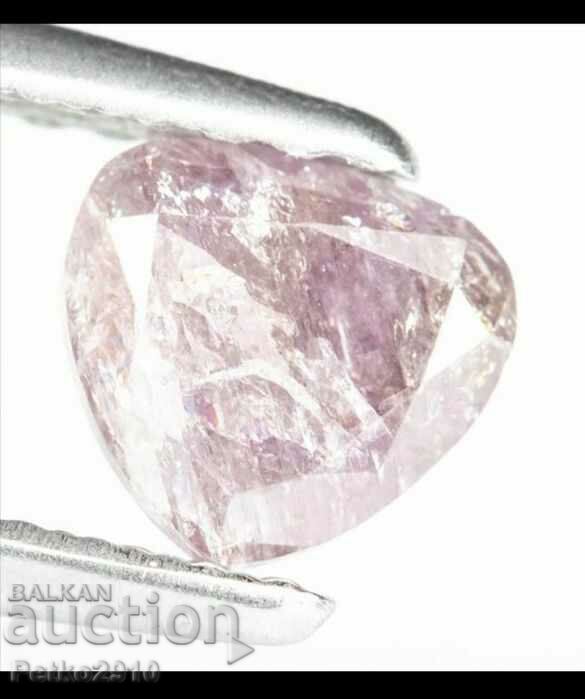 Diamond - pink uncut 0.55 carats