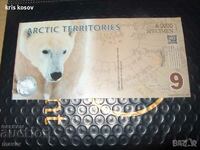 9 Polar Dollars Arctic Territories 2011 Specimen