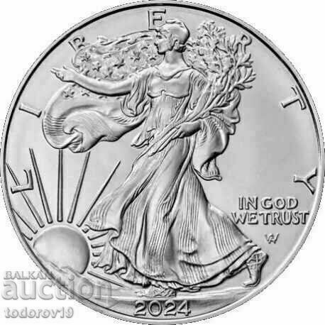 1 oz Vultur american de argint - 2024