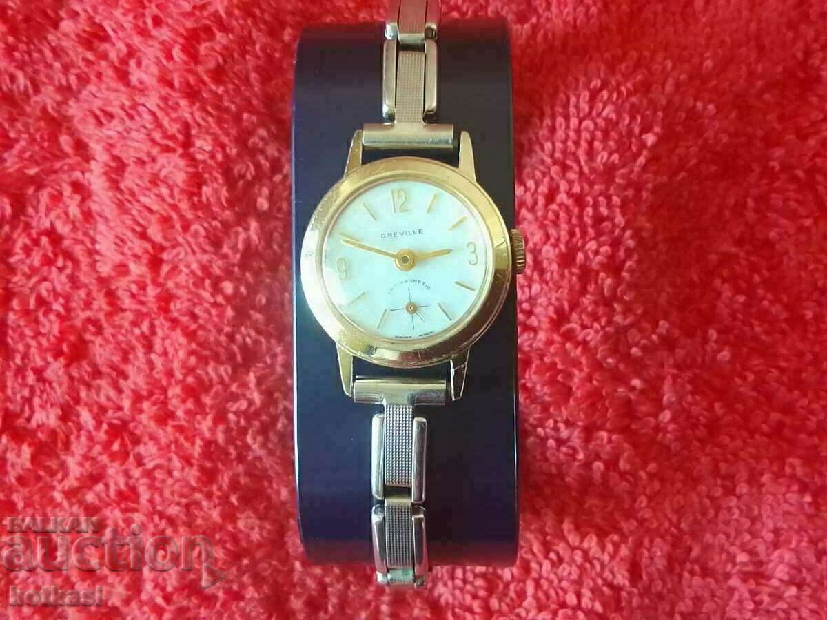 Old women's mechanical wristwatch chain GREVILLE Switzerland with price 45.50 BGN | € 23.26 Old women's mechanical wristwatch chain GREVILLE Switzerland with price 45.50 BGN | € 23.26