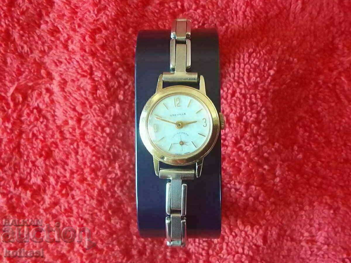 Old women's mechanical wristwatch chain GREVILLE Switzerland Old women's mechanical wristwatch chain GREVILLE Switzerland