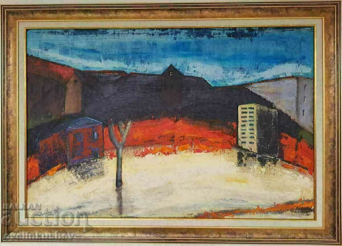 Δημοπρασία Μεγάλη ελαιογραφία "Heat of Dusk" Δημοπρασία Μεγάλη ελαιογραφία "Heat of Dusk"