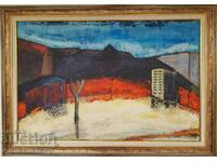 Large oil painting "Heat of Dusk"