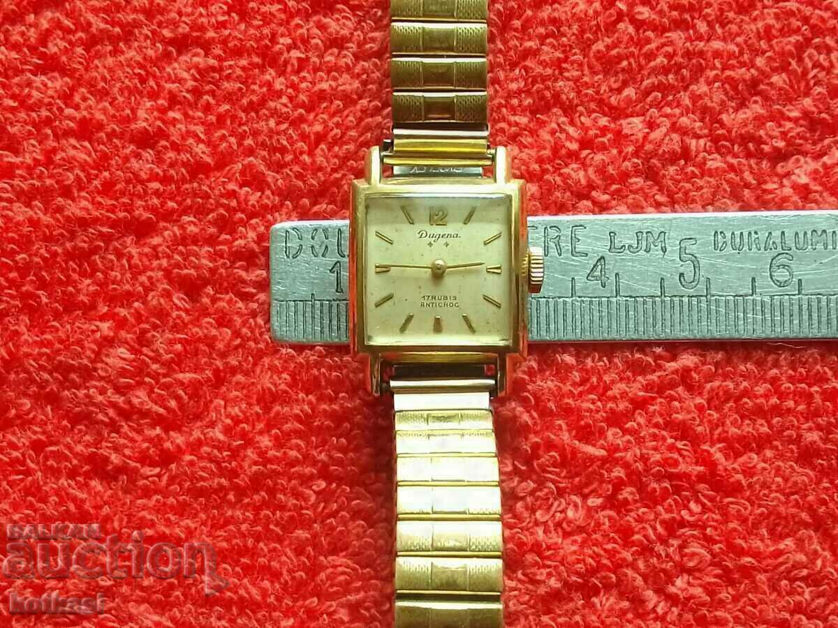 Licitație Lanț de ceasuri de mână mecanice bătrâne Dugena 20 micro