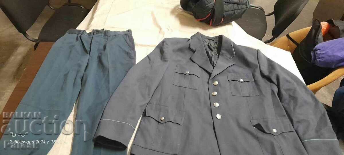 Офицерска куртка и клин ВВС соц армия военна БНА