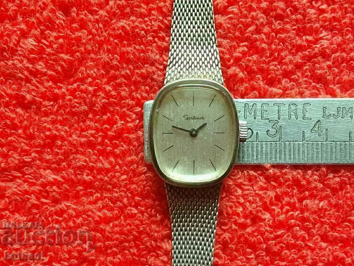 Old ladies mechanical wrist watch Lentaur silver 835 pr - 6 Old ladies mechanical wrist watch Lentaur silver 835 pr - 6