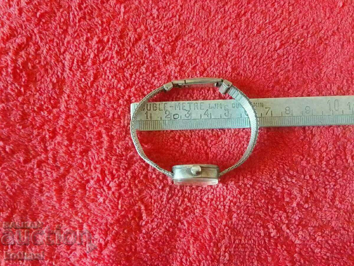 Old ladies mechanical wrist watch Lentaur silver 835 pr - 7 Old ladies mechanical wrist watch Lentaur silver 835 pr - 7