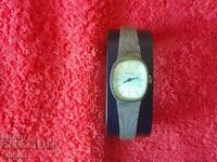 Old ladies mechanical wrist watch Lentaur silver 835 pr