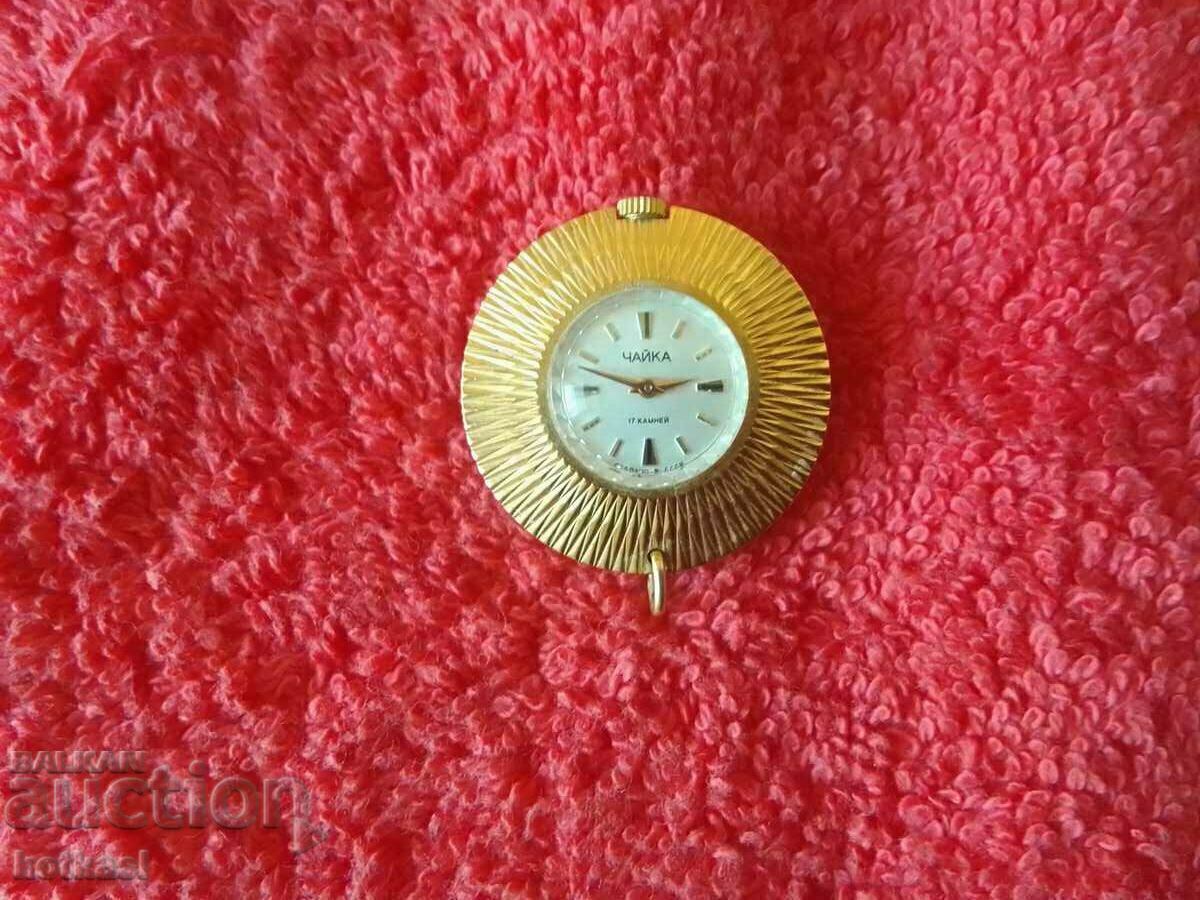 Vintage ladies mechanical watch SEAGULL Pendant gold plated AU5= with price 55.50 BGN | € 28.38 Vintage ladies mechanical watch SEAGULL Pendant gold plated AU5= with price 55.50 BGN | € 28.38