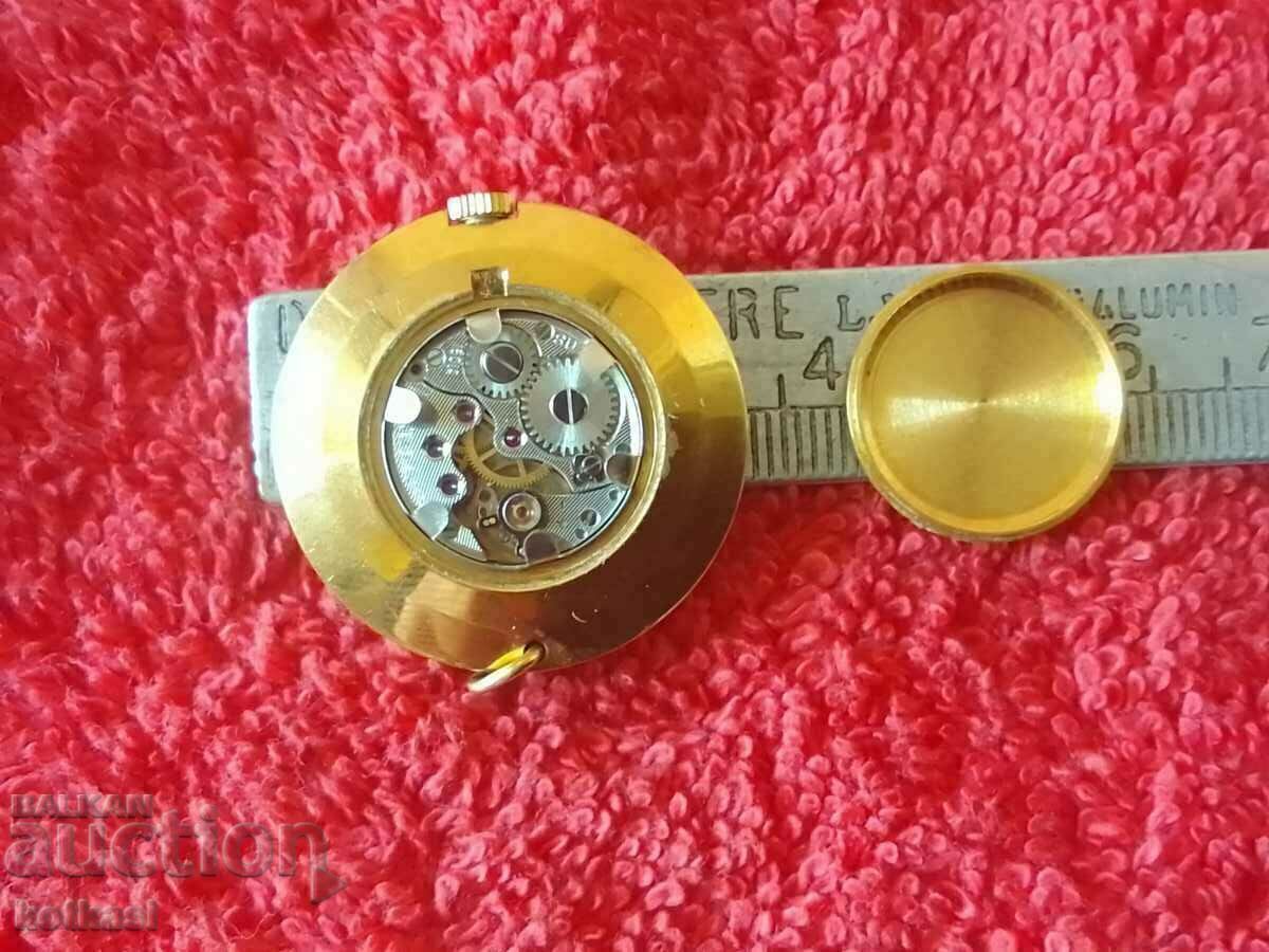 Vintage ladies mechanical watch SEAGULL Pendant gold plated AU5= - 6 Vintage ladies mechanical watch SEAGULL Pendant gold plated AU5= - 6