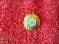 Vintage ladies mechanical watch SEAGULL Pendant gold plated AU5=