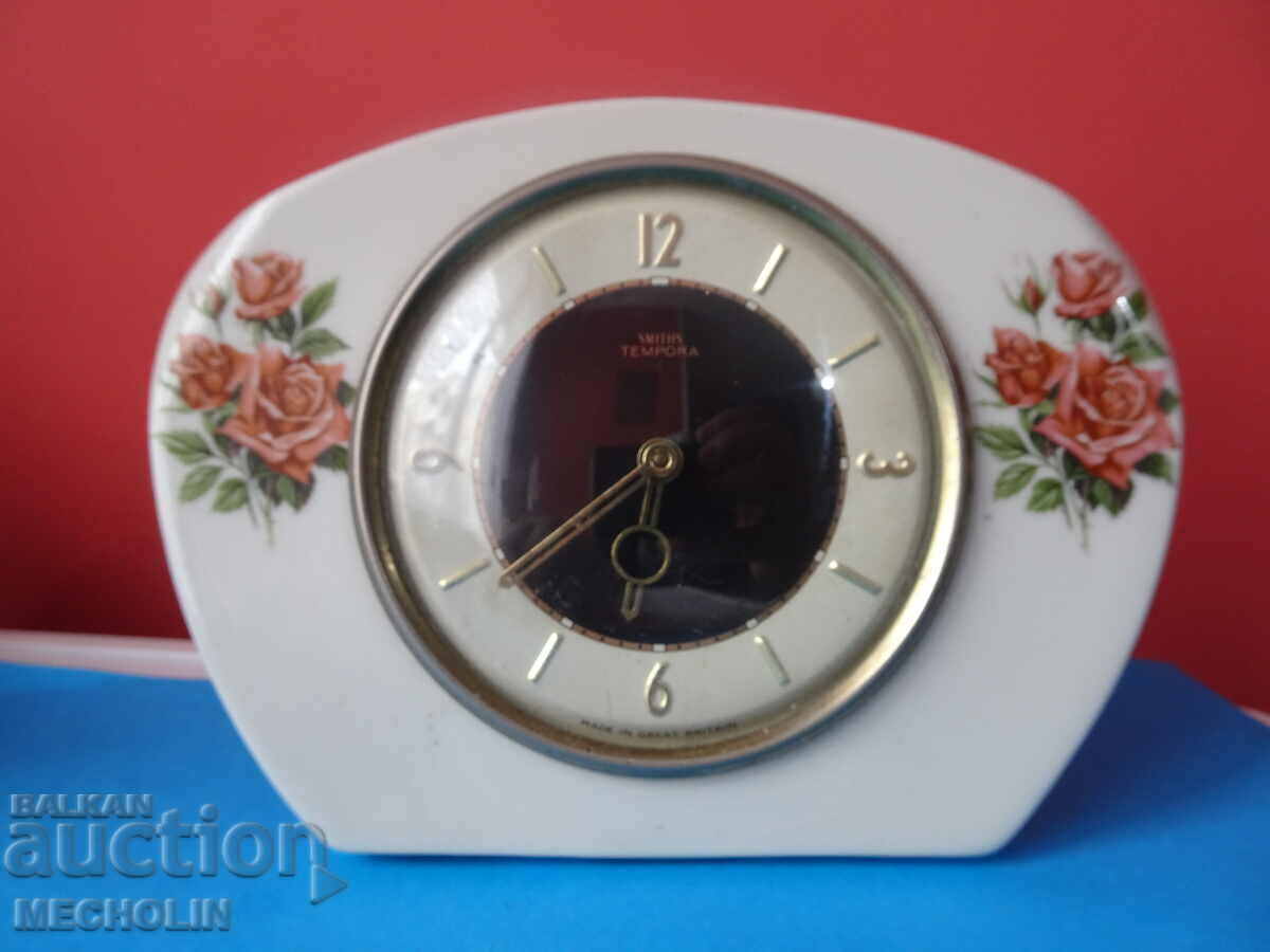 COLLECTIBLE SMITHS TEMPORA BRITISH DESK CLOCK - 7