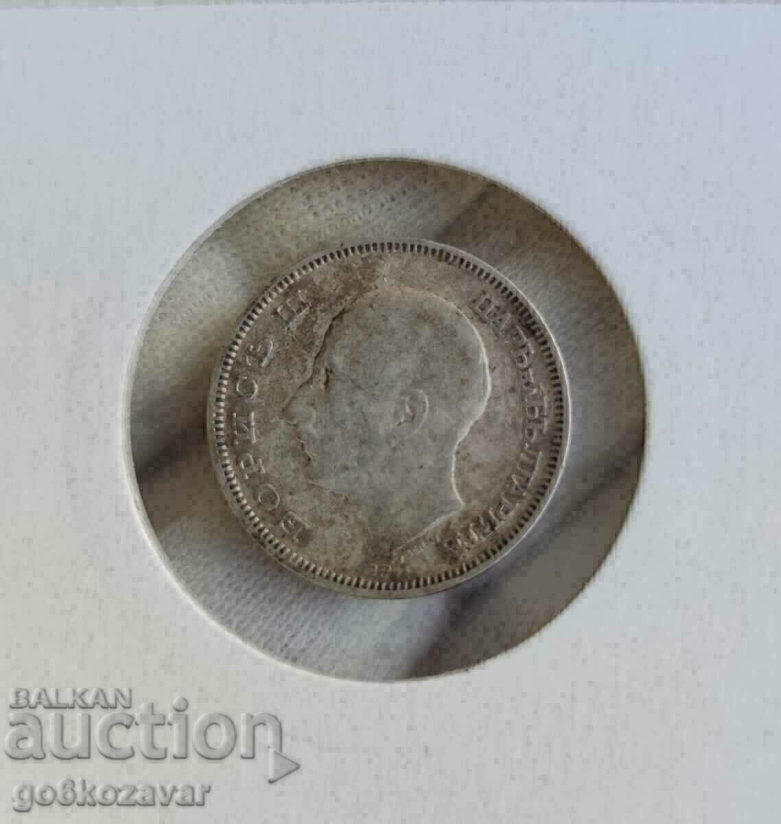 Licitație Bulgaria 20 BGN 1930 Argint! Licitație Bulgaria 20 BGN 1930 Argint!