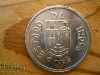 1 рупия 1935 г  - Португалска Индия (сребро)