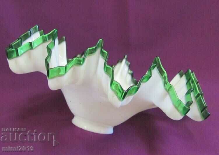 Auction  Art Deco Crystal Glass Lamp